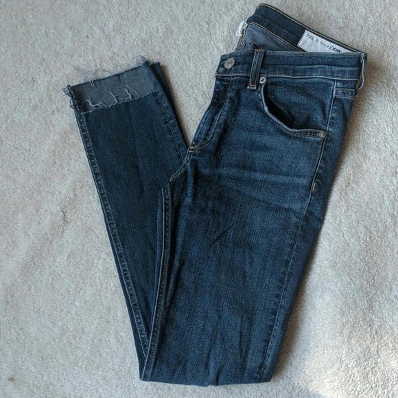 rag & bone Denim - Rag and Bone Step Hem Capri Jeans